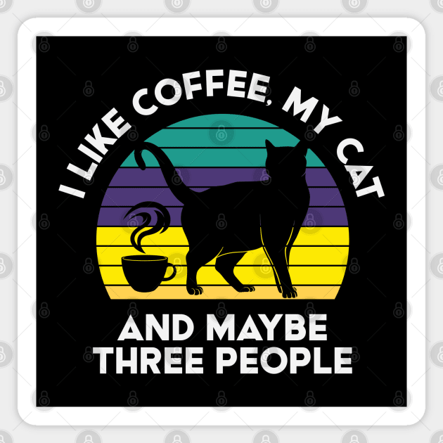 I Love Coffee and Cats Sticker by machmigo